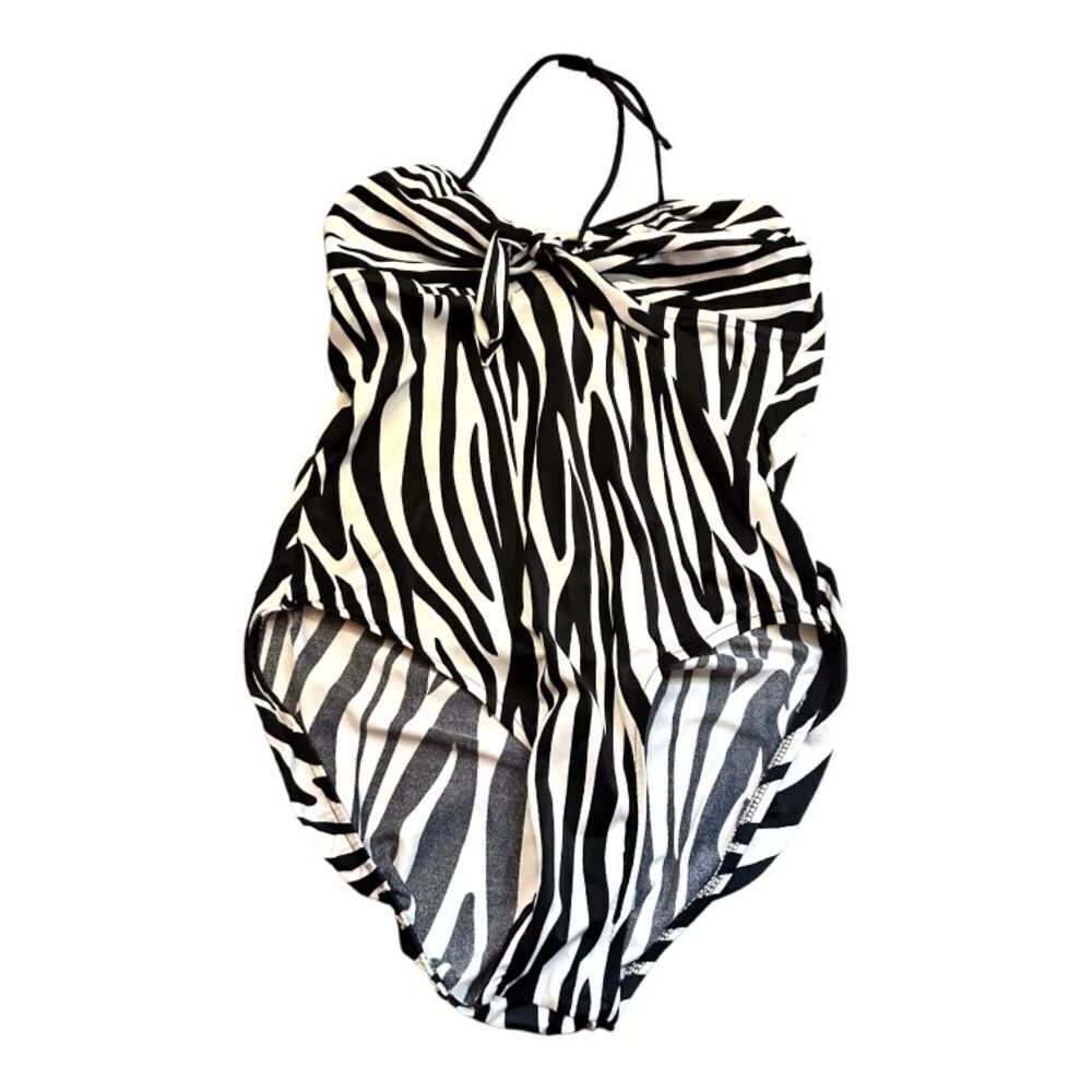 Avon Fashion Animal Print One Piece Swimsuit size 15/16